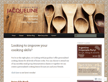 Tablet Screenshot of cookingwithjacqueline.com